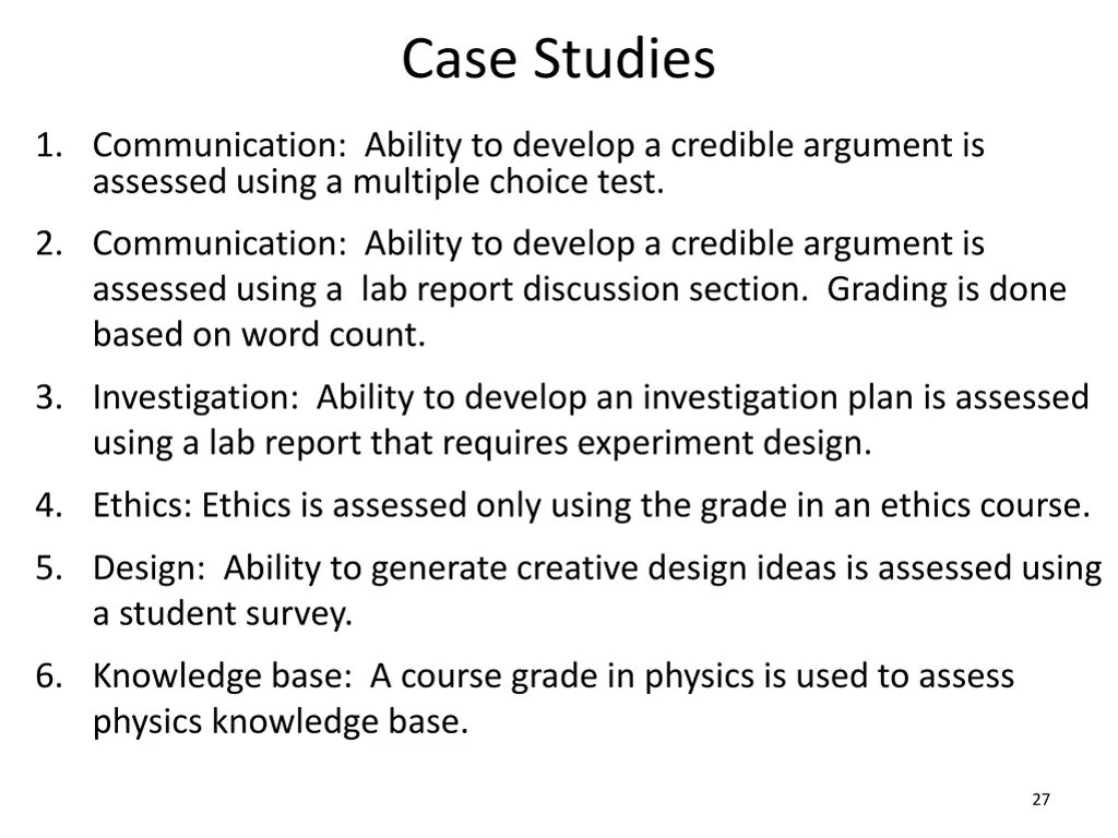 case studies