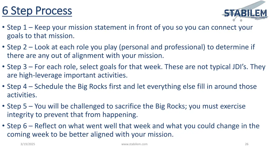 6 step process 6 step process 1