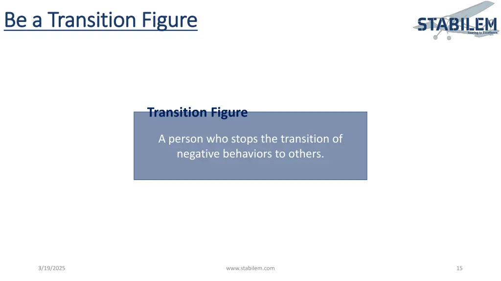 be a transition figure be a transition figure