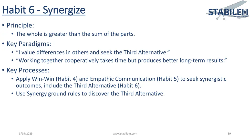 habit 6 habit 6 synergize synergize