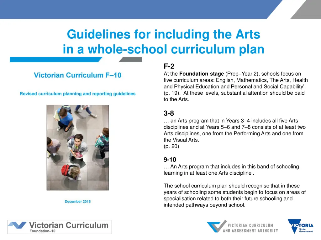 guidelines for including the arts in a whole