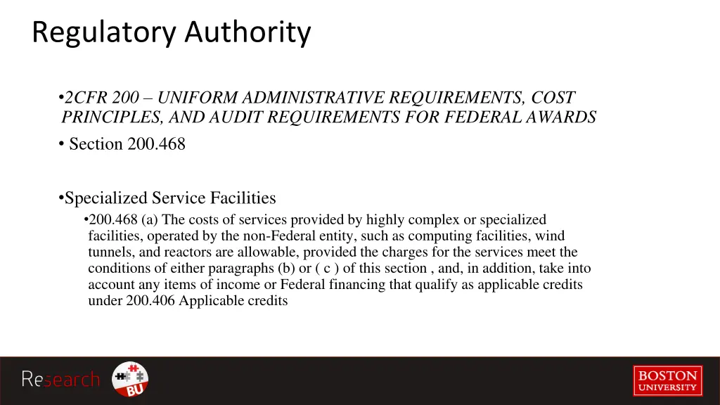 regulatory authority