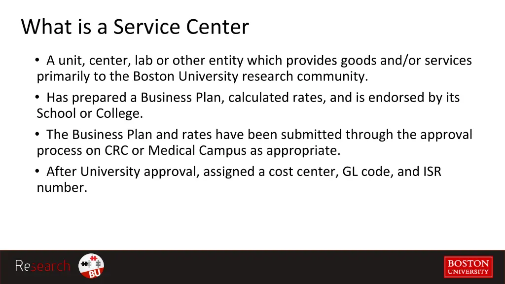 what is a service center