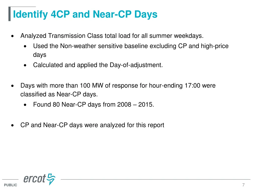 identify 4cp and near cp days 2