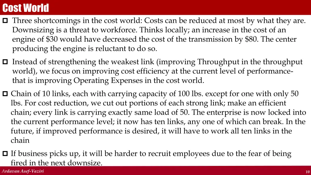 cost world
