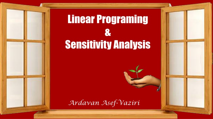 linear programing sensitivity analysis