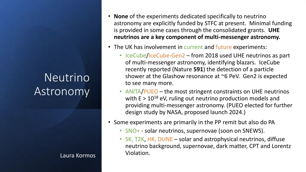 none of the experiments dedicated specifically