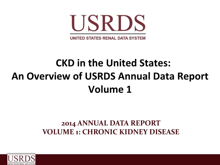 ckd in the united states an overview of usrds