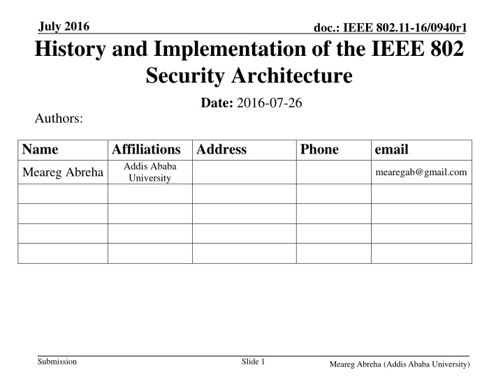 july 2016 history and implementation of the ieee