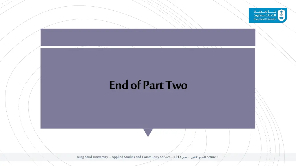 end of part two