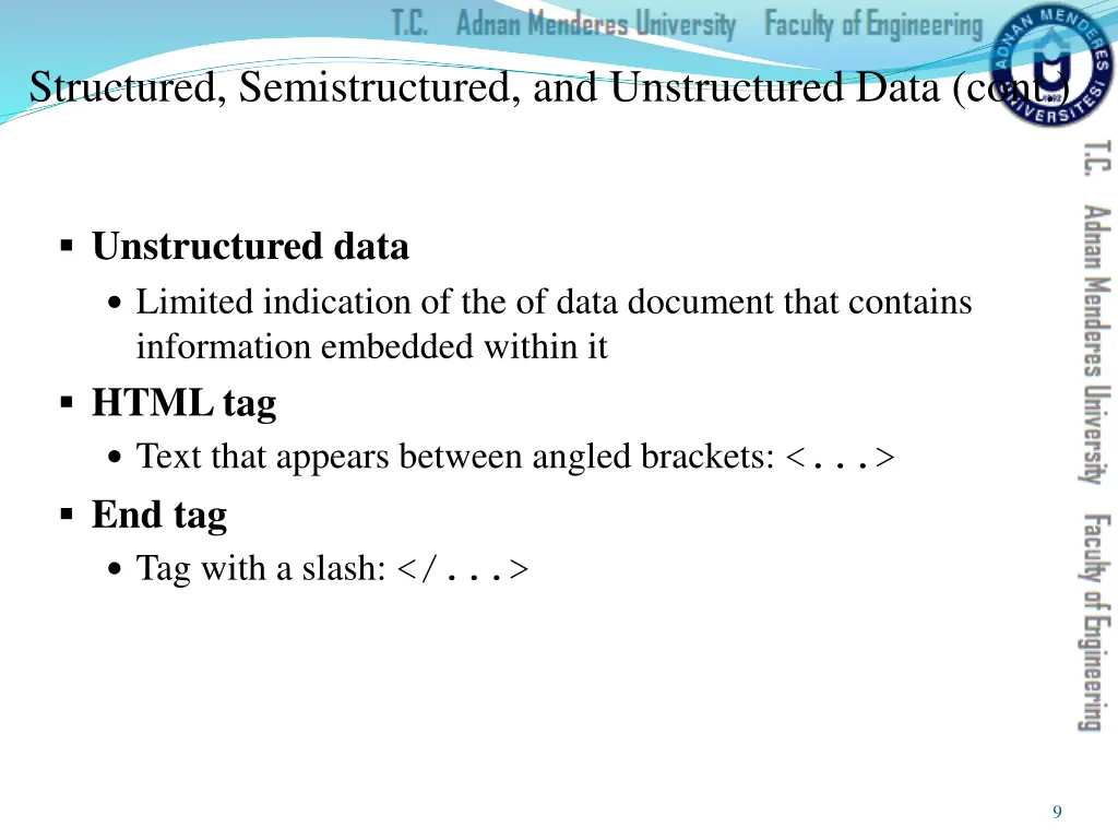 structured semistructured and unstructured data 3