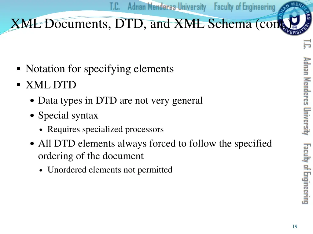 xml documents dtd and xml schema cont 2