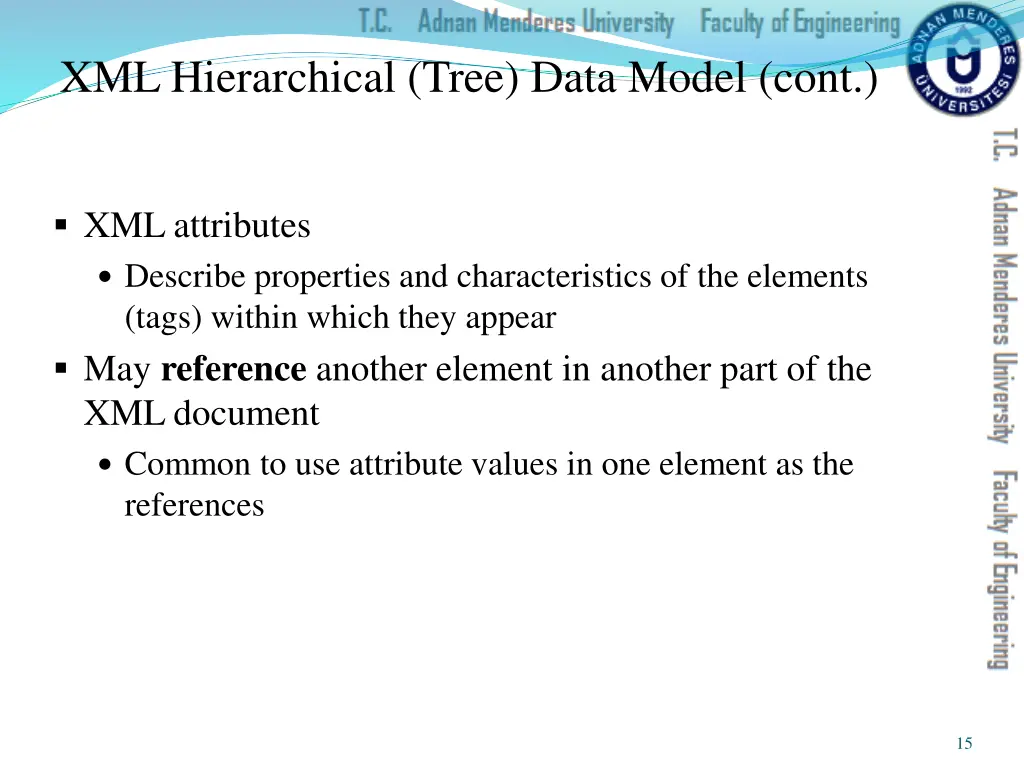 xml hierarchical tree data model cont 1