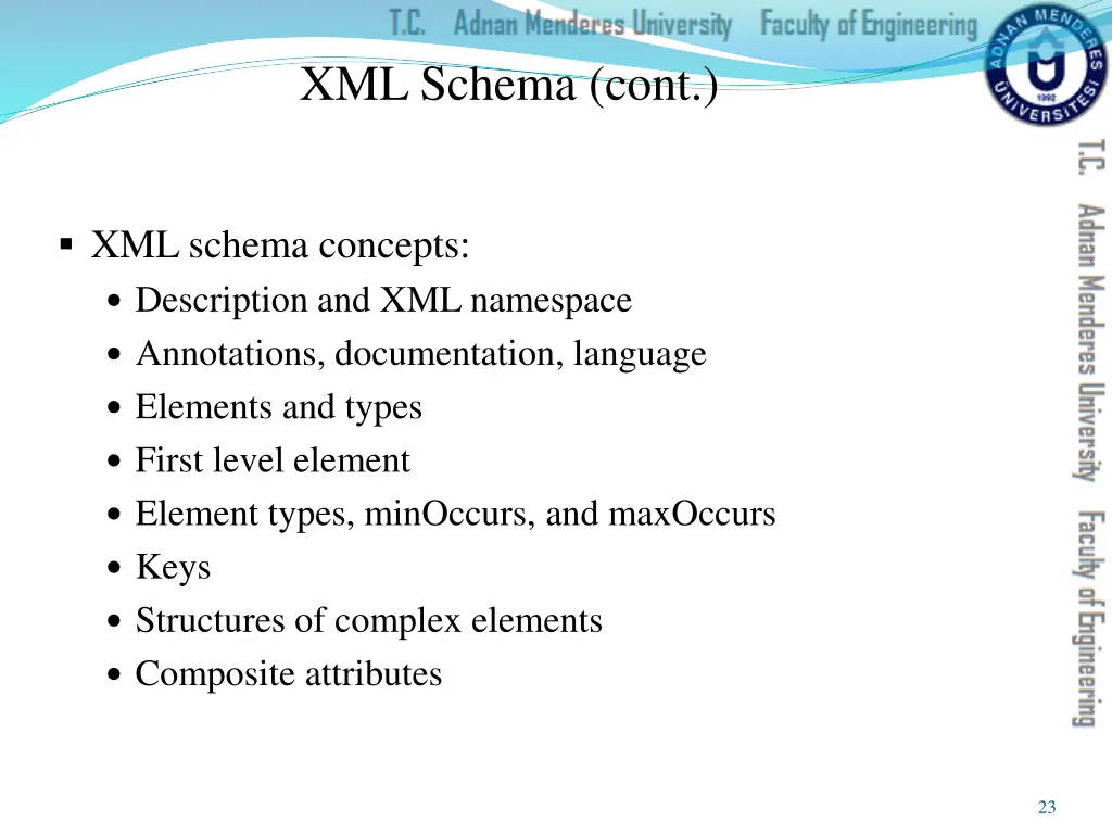 xml schema cont 1