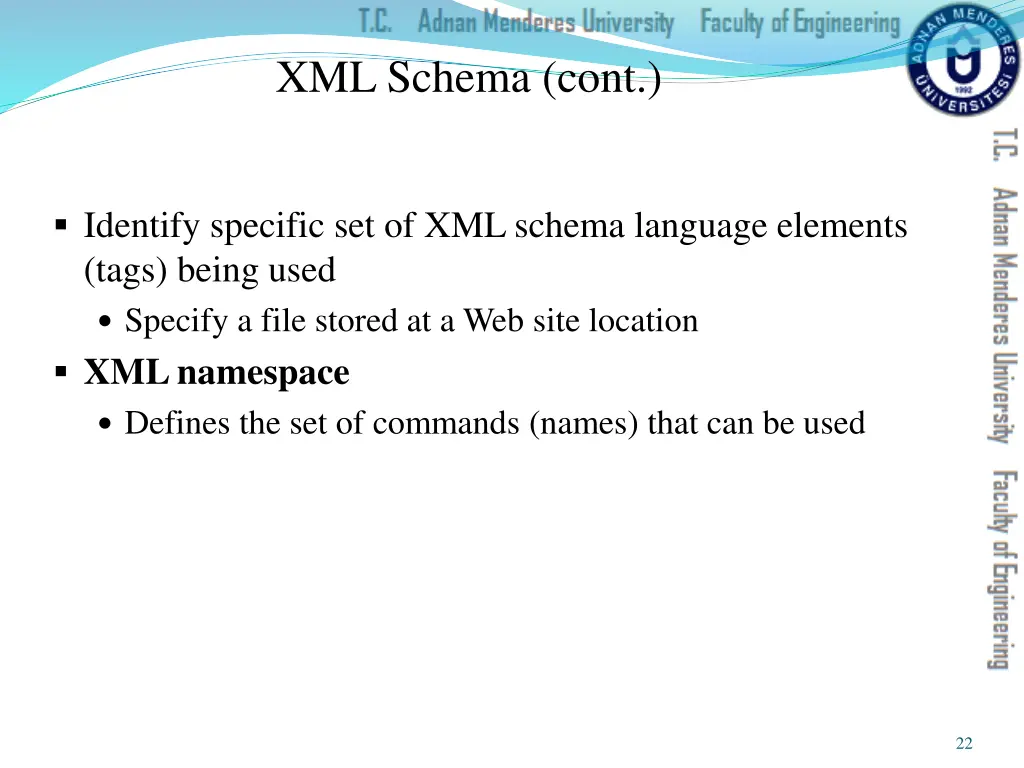 xml schema cont