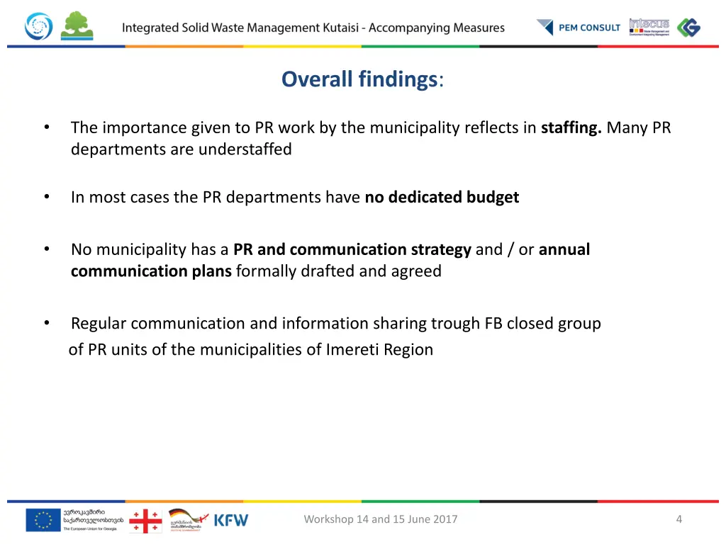 overall findings