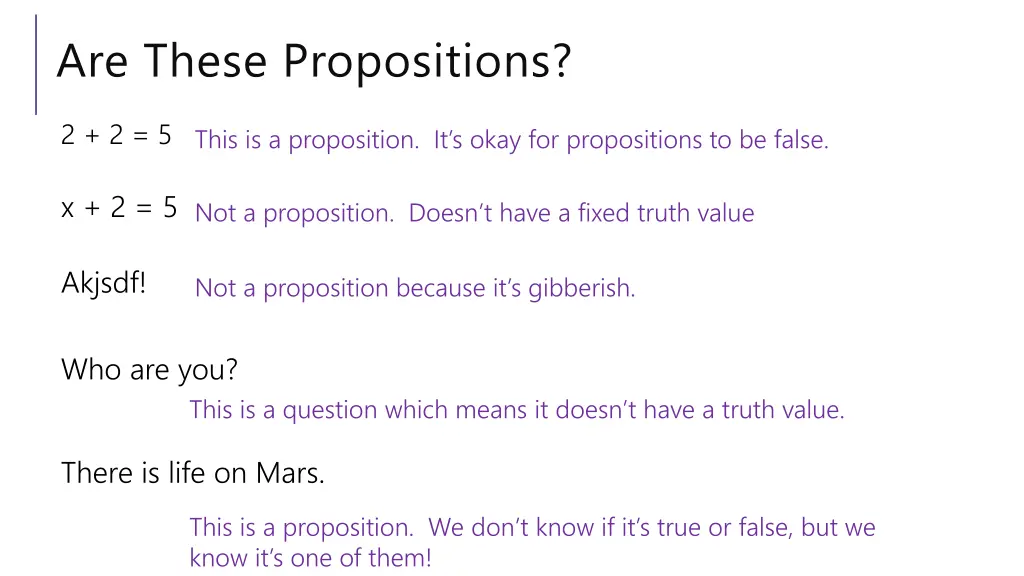 are these propositions