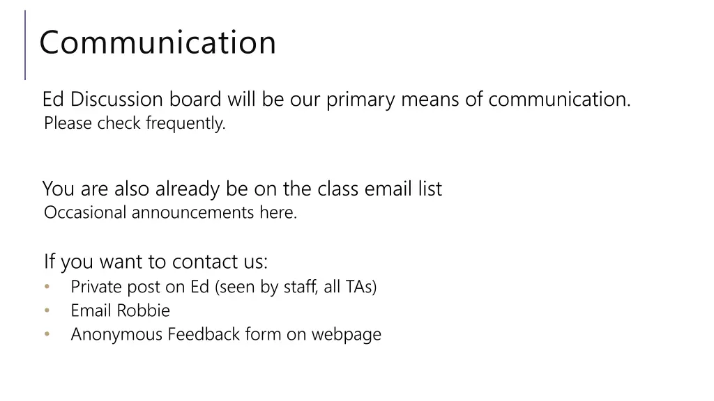 communication