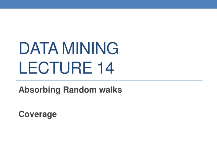 data mining lecture 14