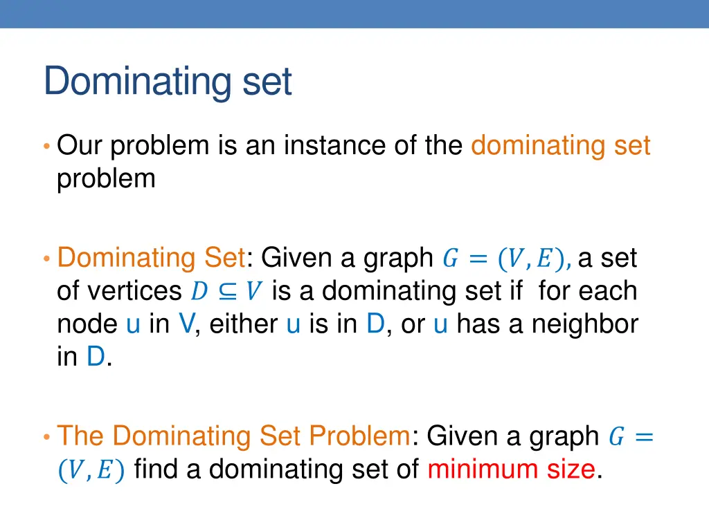 dominating set