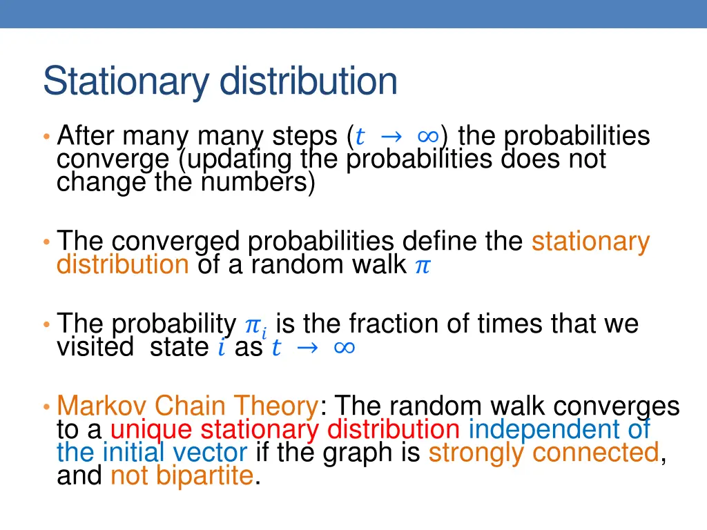 stationary distribution