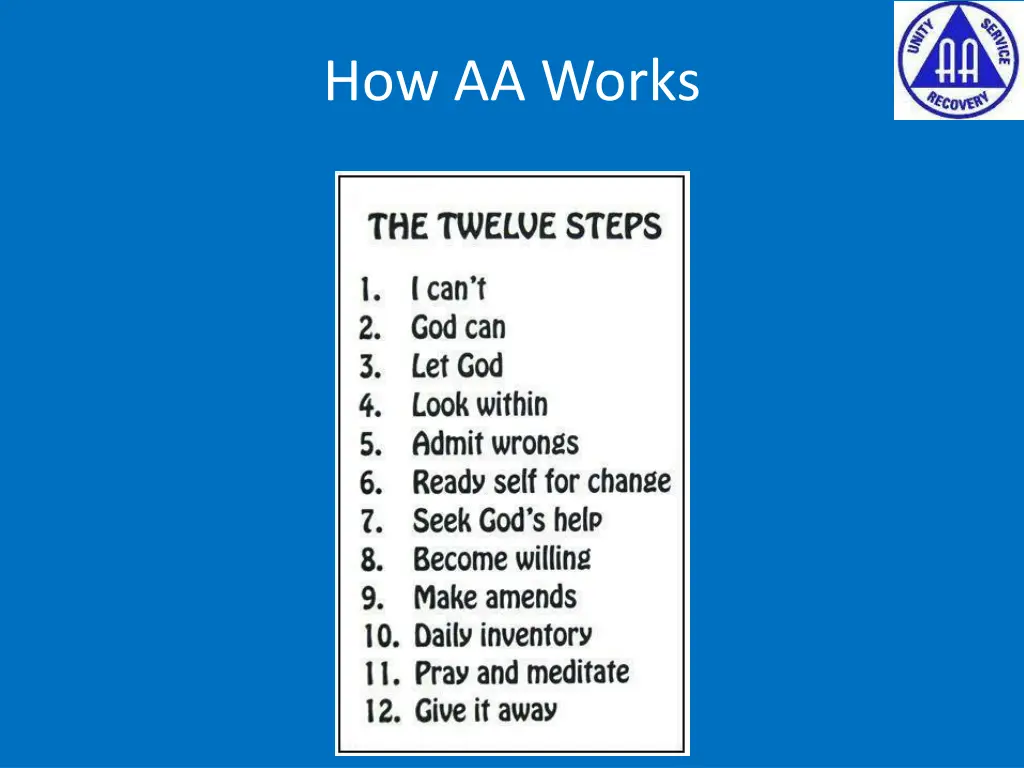 how aa works 1