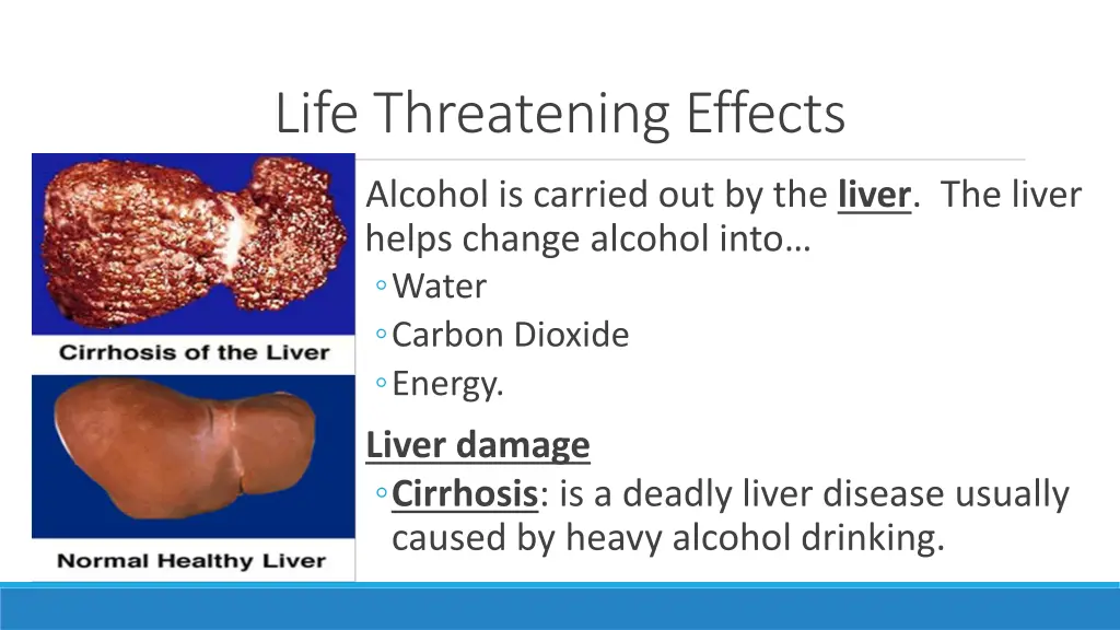 life threatening effects