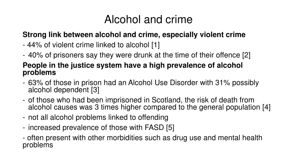 alcohol and crime