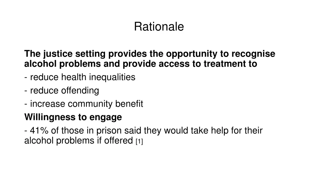 rationale