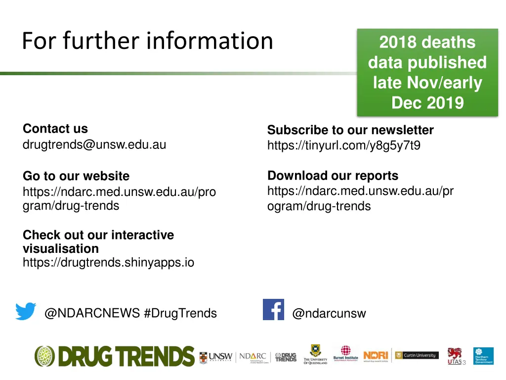 for further information