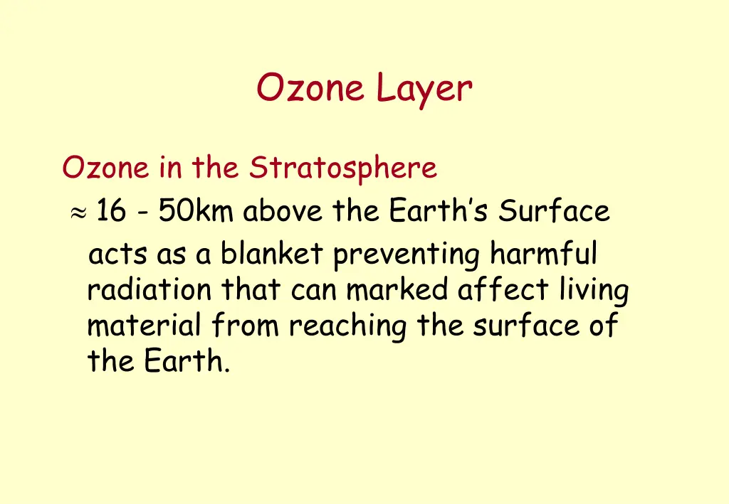 ozone layer