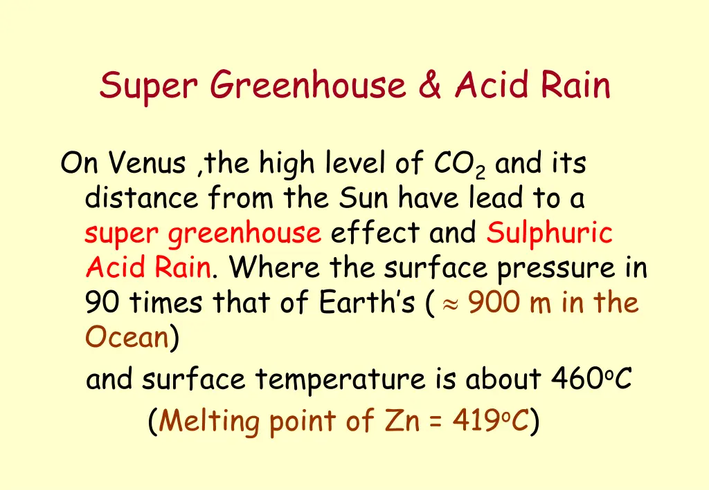 super greenhouse acid rain