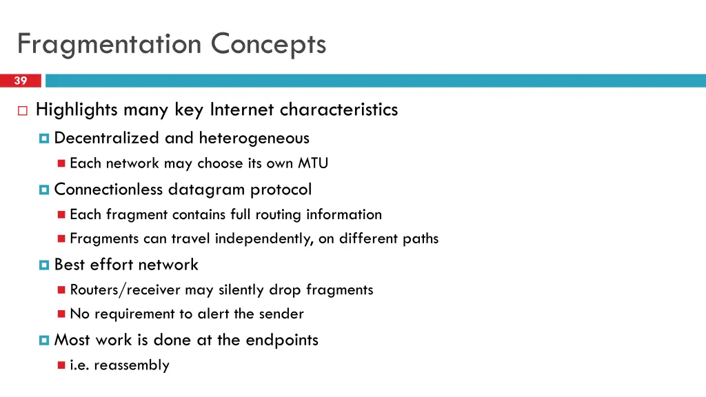 fragmentation concepts
