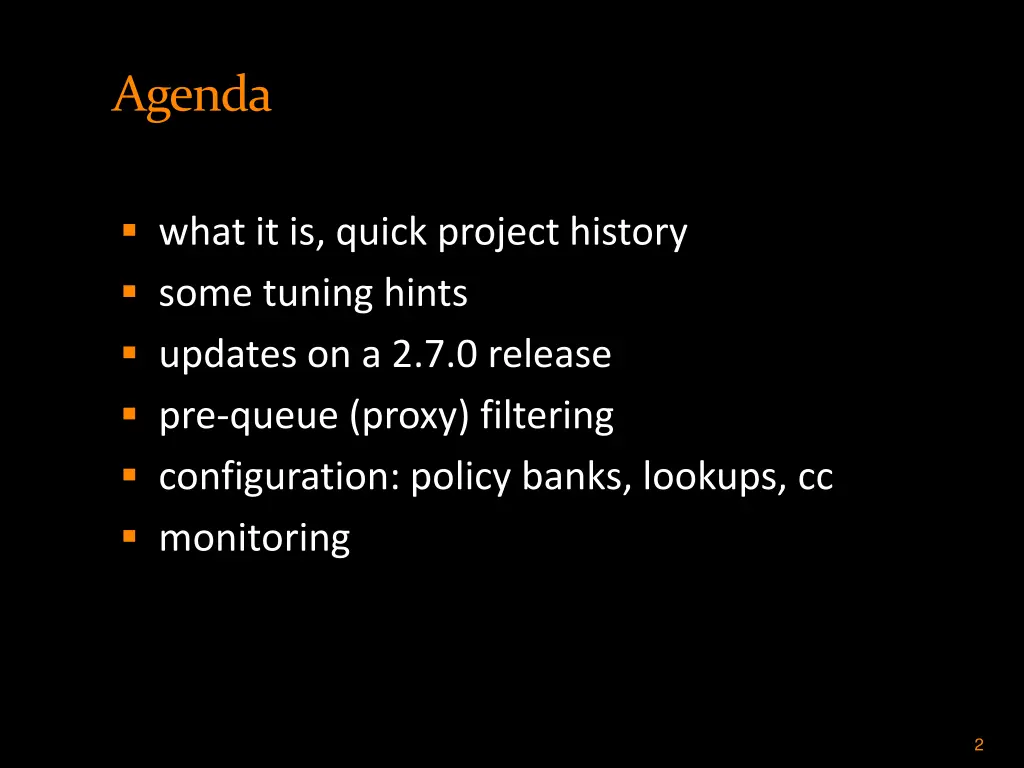 agenda
