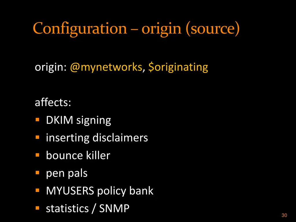 configuration origin source