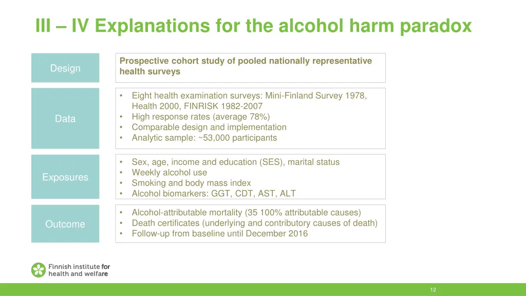 iii iv explanations for the alcohol harm paradox