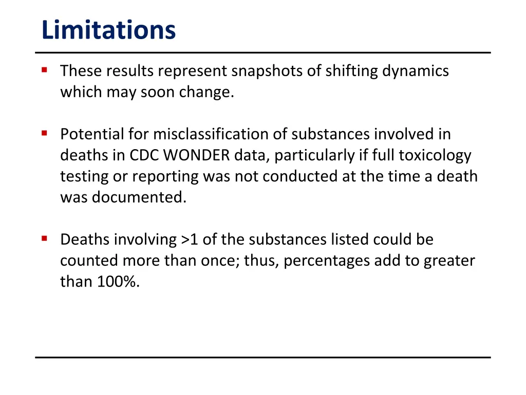 limitations