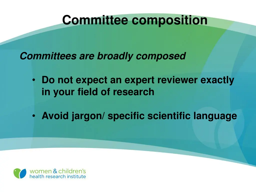 committee composition