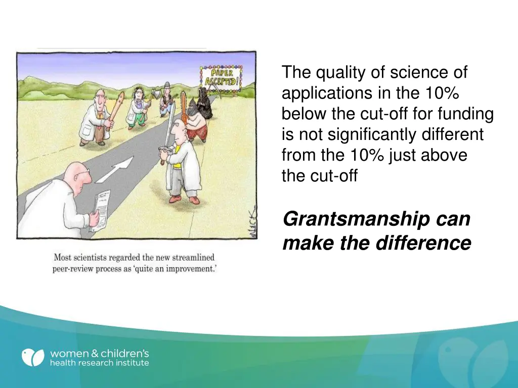 the quality of science of applications
