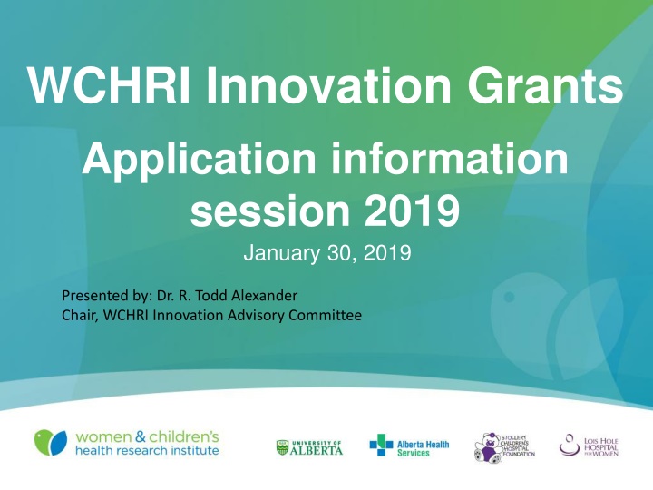 wchri innovation grants application information