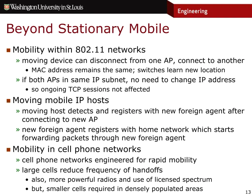 beyond stationary mobile