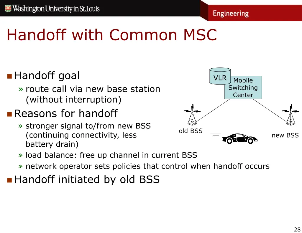 handoff with common msc