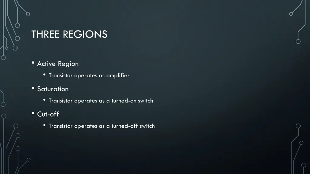 three regions
