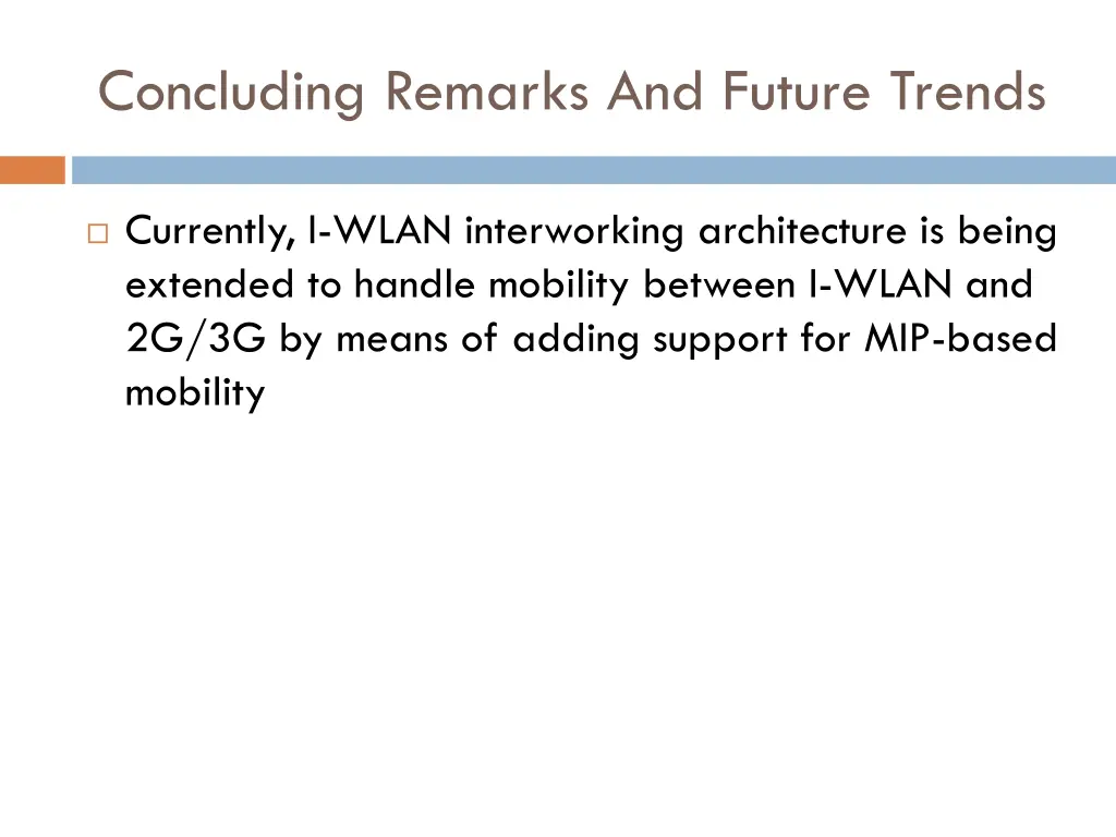 concluding remarks and future trends