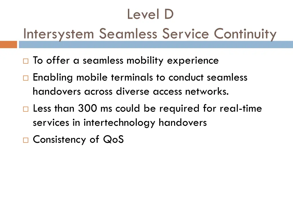 level d