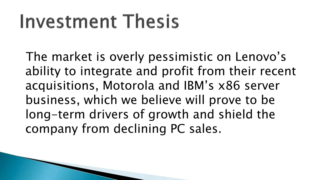 the market is overly pessimistic on lenovo