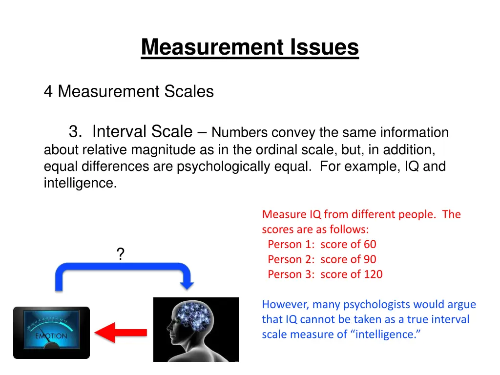 measurement issues 12