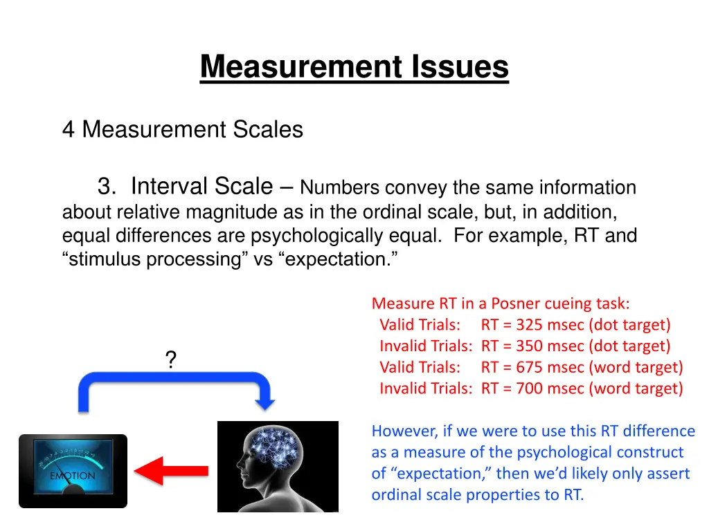measurement issues 16