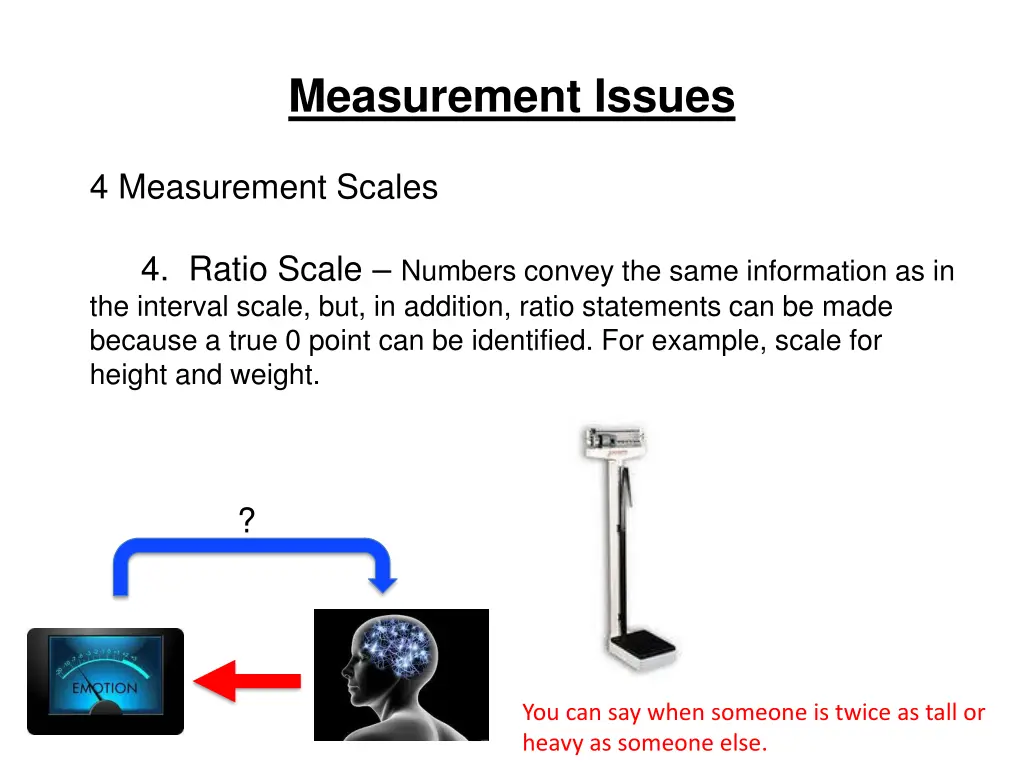 measurement issues 18