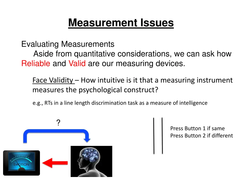 measurement issues 27